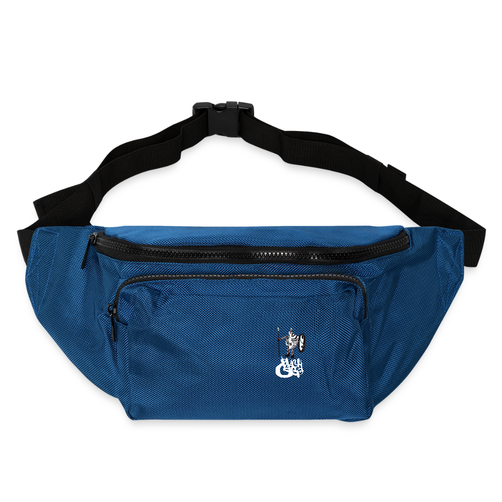 Large Crossbody Hip Bag - blue