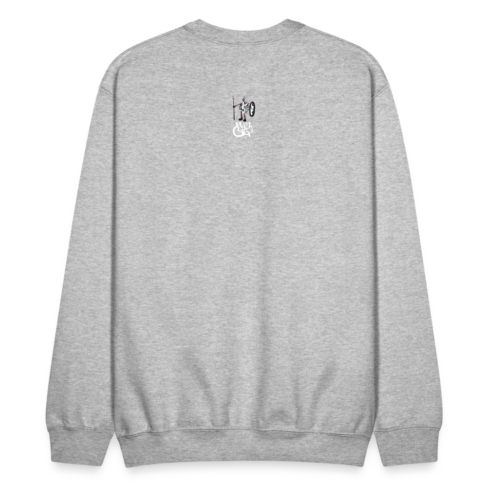 Black Cargo Apparel - Contemporary Urban Art Apparel for the Woke - Warrior - Crewneck Sweatshirt - heather gray