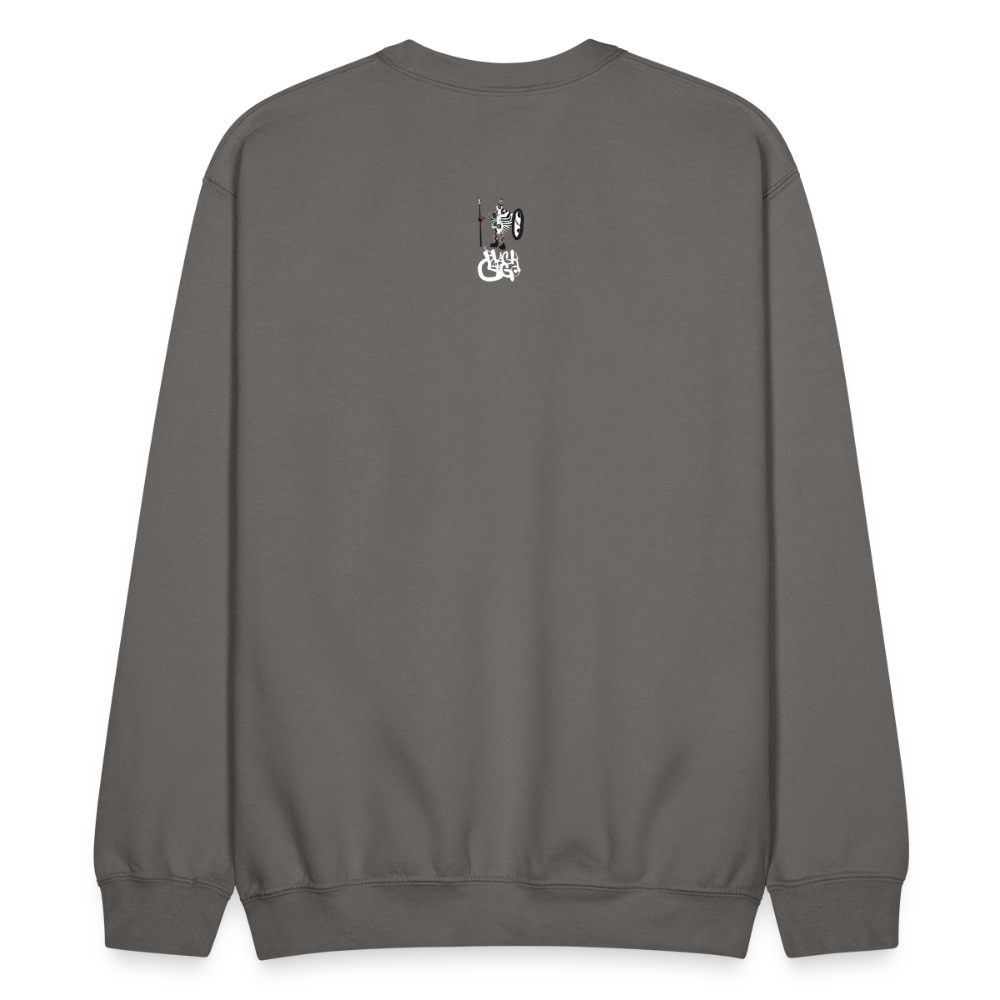 Black Cargo Apparel - Contemporary Urban Art Apparel for the Woke - Warrior - Crewneck Sweatshirt - asphalt gray