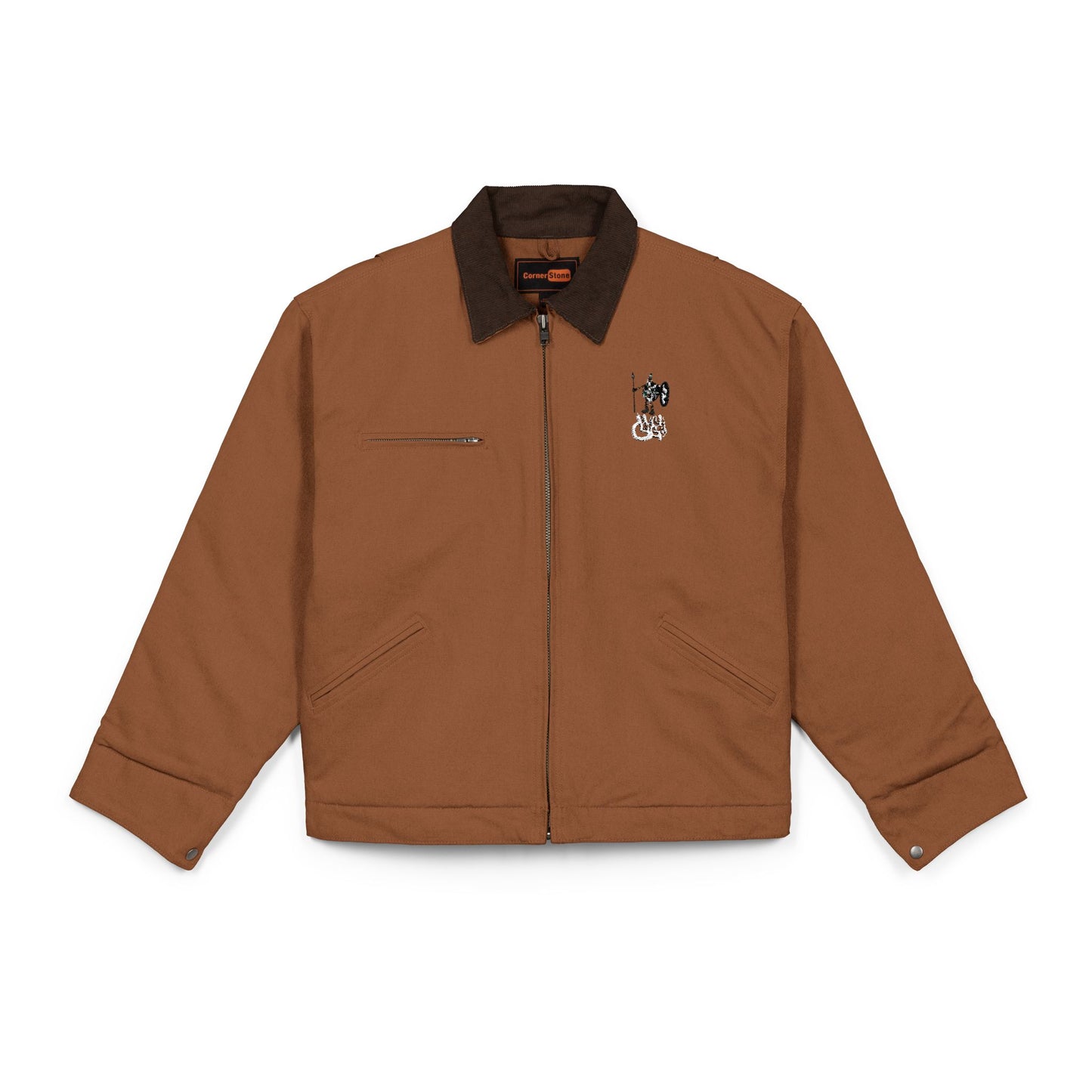 Unisex Duck Cloth Work Jacket (Embroidery) | Sustainable Streetwear | BlackCargo | Contemporary Urban Art Apparel