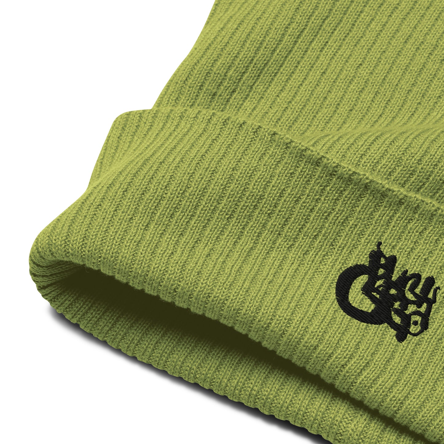 BlackCargo Apparel - Contemporary Urban Art Apparel for the Woke - Premium Quality - Script - Organic ribbed beanie - 100% organic cotton - Anti allergenic and natural fabric - Cuffed beanie -