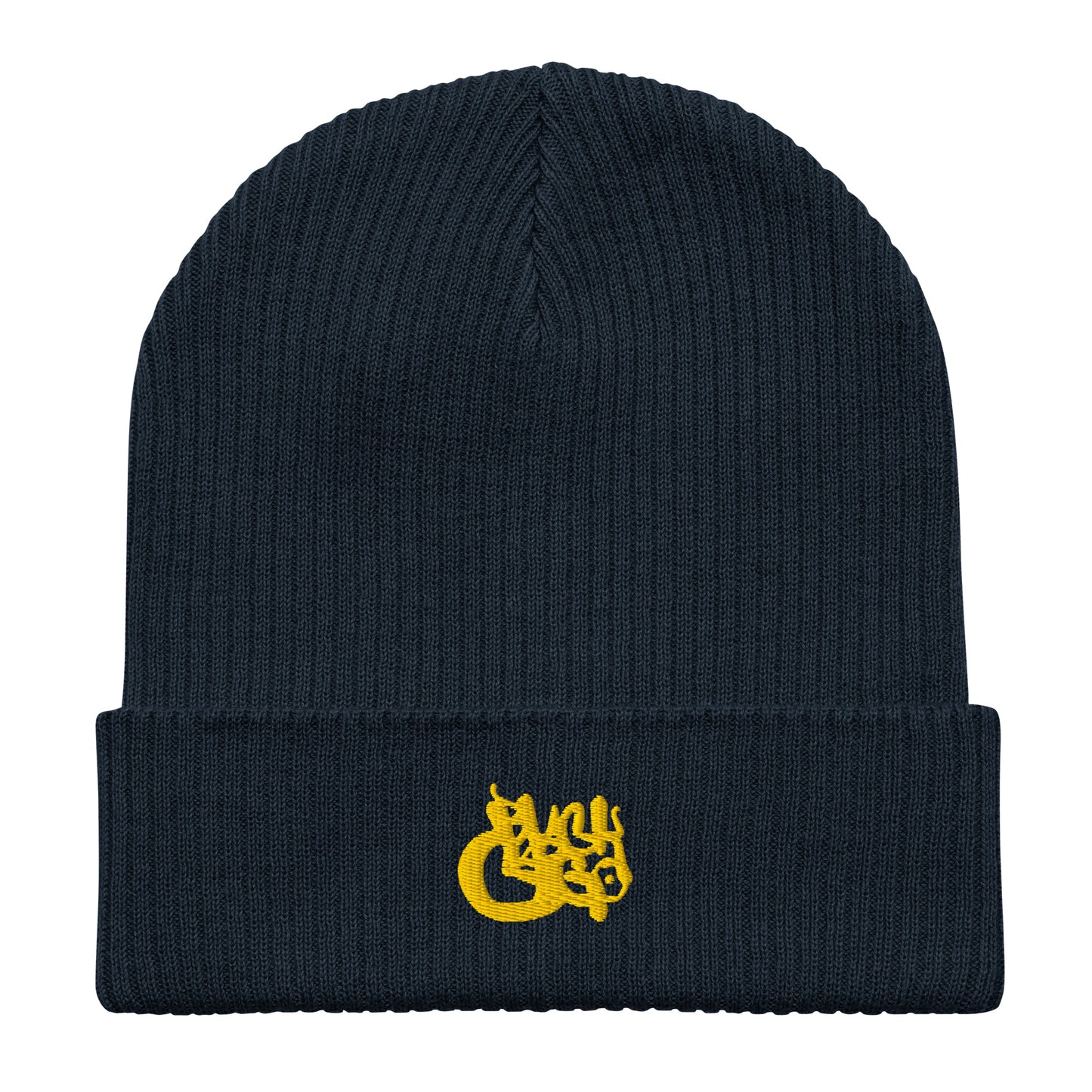 BlackCargo Apparel - Contemporary Urban Art - Premium Quality - Script - Organic ribbed beanie - 100% organic cotton - Anti allergenic and natural fabric - Cuffed beanie -