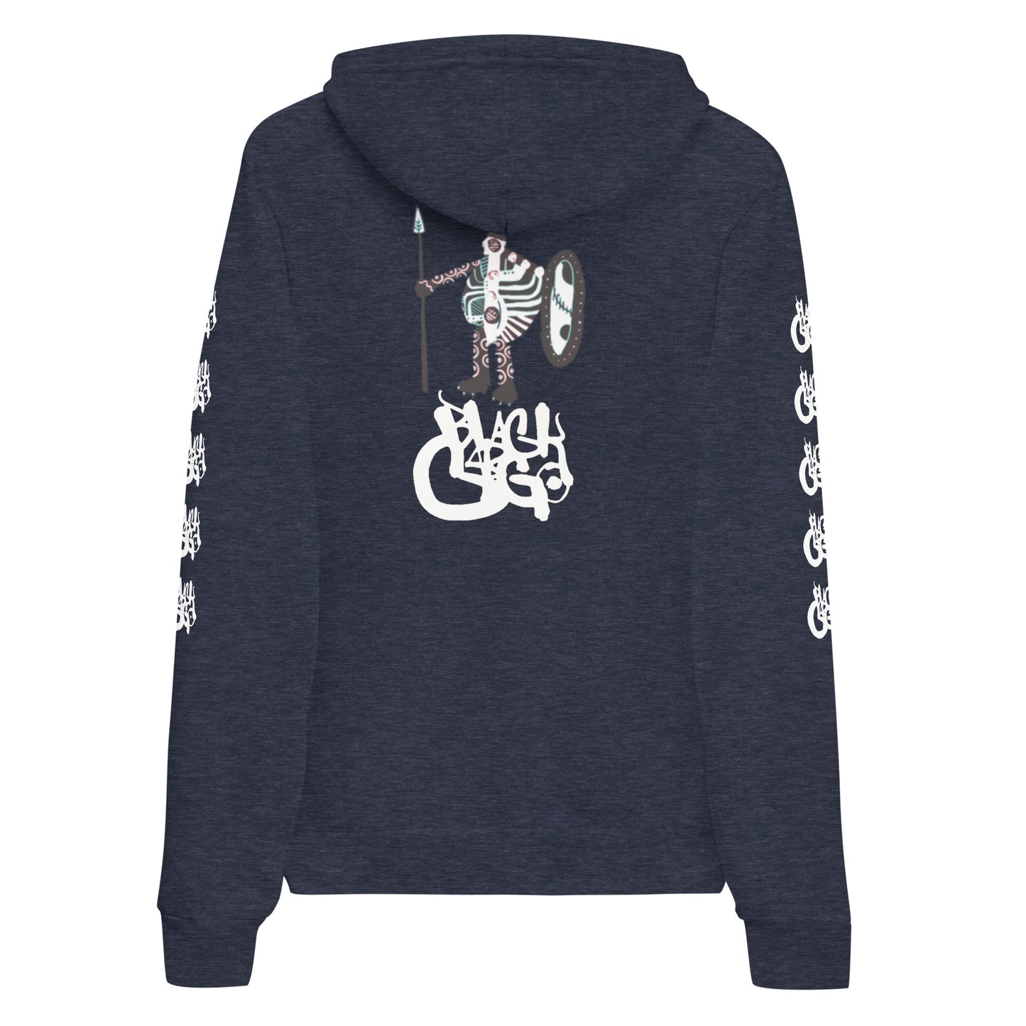 BlackCargo - Contemporary Urban Art Apparel for the Woke - Premium Quality streetwear - bold Warrior logo - Regular fit - side seamed construction - ring-spun cotton - poly fleece - Unisex hoodie