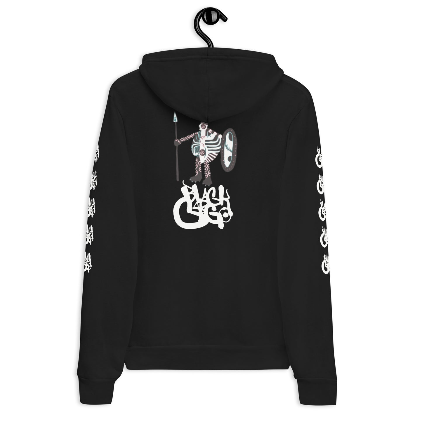 BlackCargo - Contemporary Urban Art Apparel for the Woke - Premium Quality streetwear - bold Warrior logo - Regular fit - side seamed construction - ring-spun cotton - poly fleece - Unisex hoodie