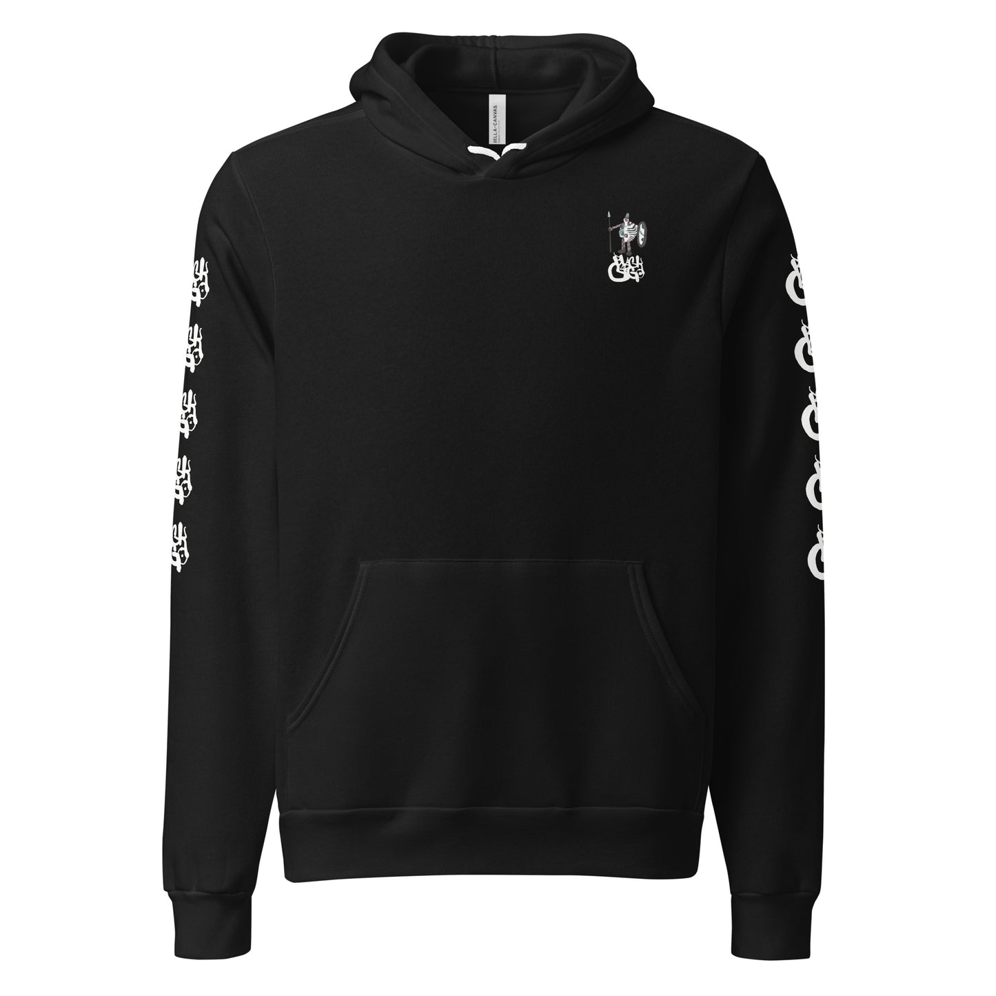 BlackCargo - Contemporary Urban Art Apparel for the Woke - Premium Quality streetwear - bold Warrior logo - Regular fit - side seamed construction - ring-spun cotton - poly fleece - Unisex hoodie