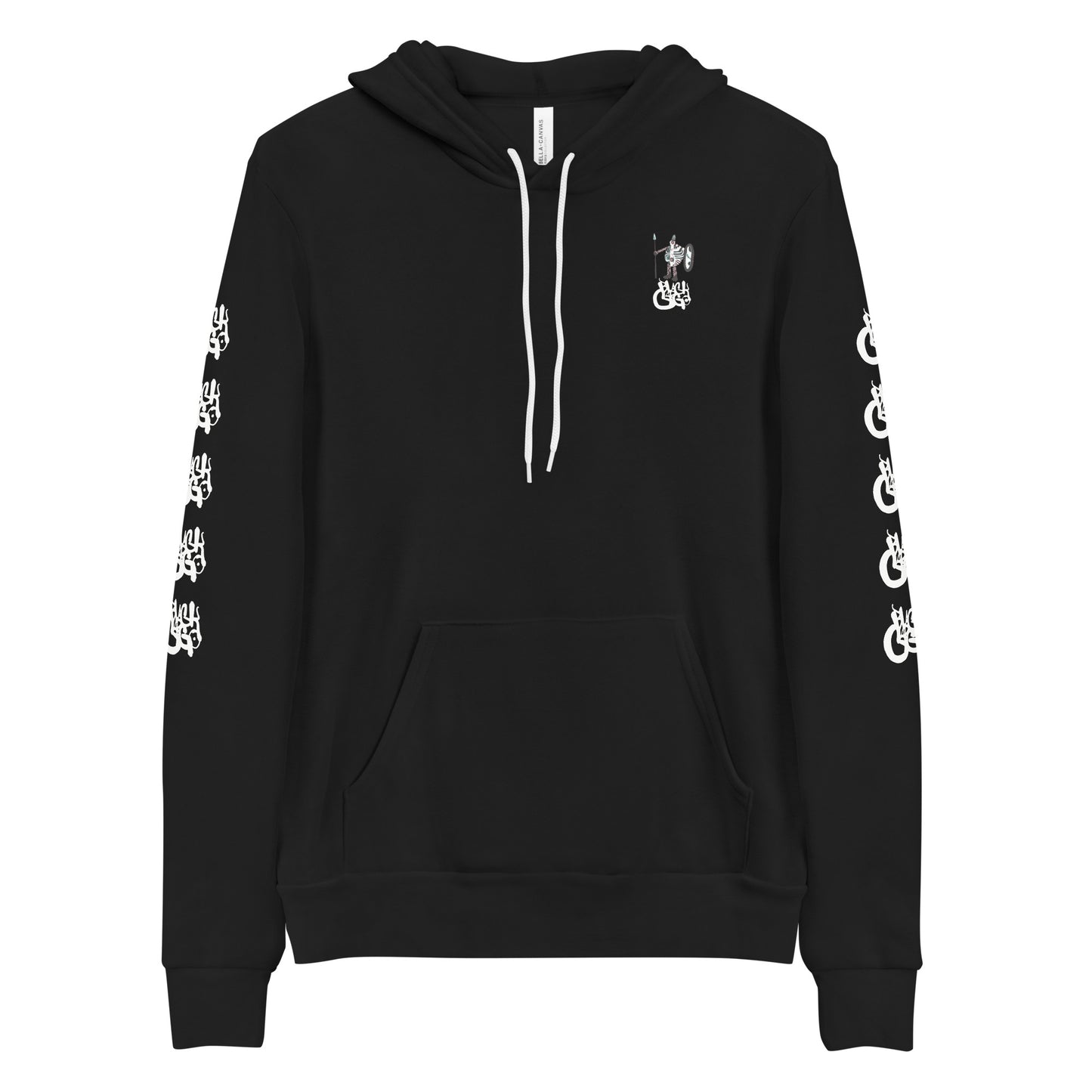 BlackCargo - Contemporary Urban Art Apparel for the Woke - Premium Quality streetwear - bold Warrior logo - Regular fit - side seamed construction - ring-spun cotton - poly fleece - Unisex hoodie