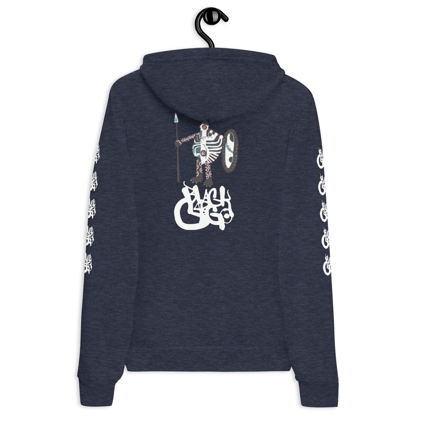 BlackCargo - Contemporary Urban Art Apparel for the Woke - Premium Quality streetwear - bold Warrior logo - Regular fit - side seamed construction - ring-spun cotton - poly fleece - Unisex hoodie