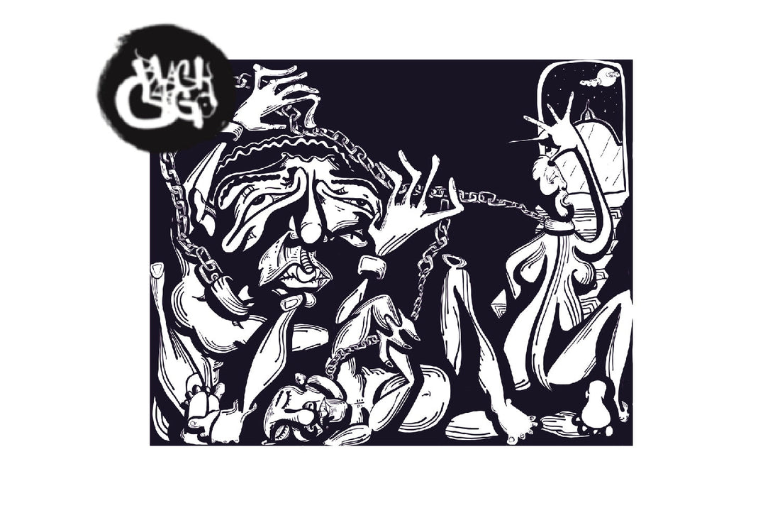 BlackCargo Black White Illustration | Blood Profit