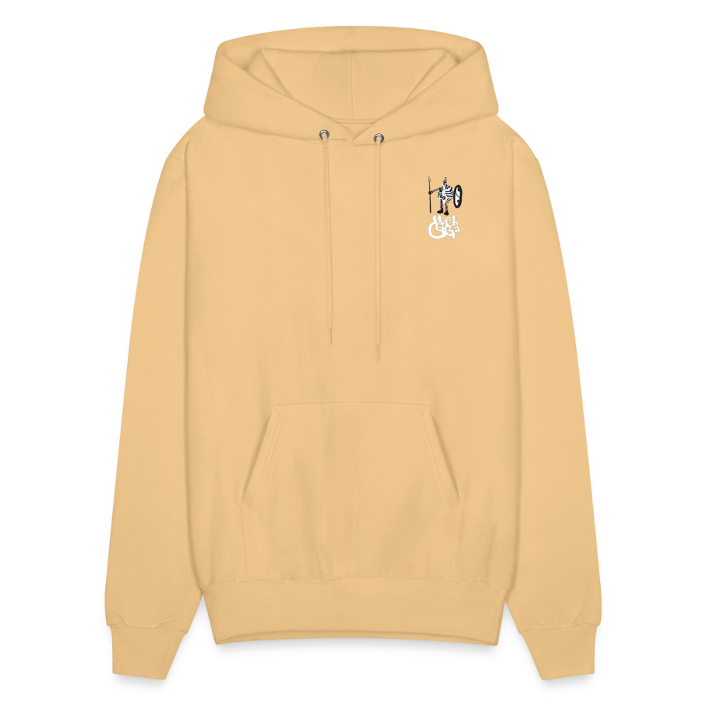 Black Cargo Apparel - Contemporary Urban Art Apparel for the Woke  - Warrior - Men's Hoodie - light gold 