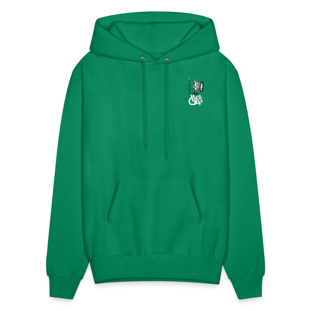 Black Cargo Apparel - Contemporary Urban Art Apparel for the Woke  - Warrior - Men's Hoodie - kelly green