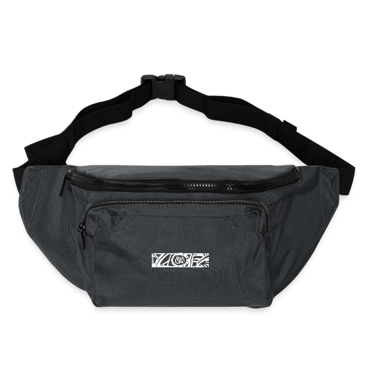 Large Crossbody Hip Bag - charcoal gray