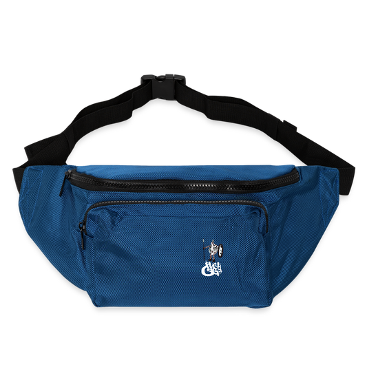 Large Crossbody Hip Bag - blue