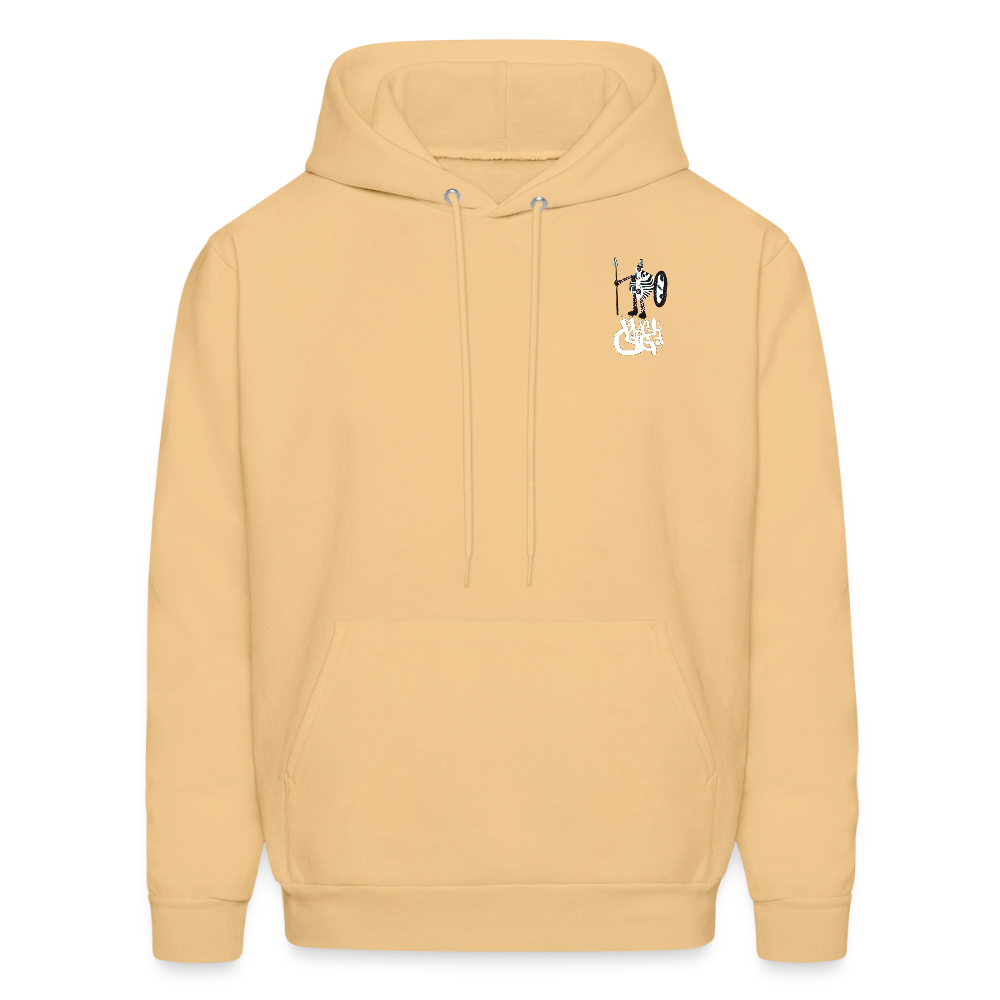 Black Cargo Apparel - Contemporary Urban Art Apparel for the Woke  - Warrior - Men's Hoodie - light gold 