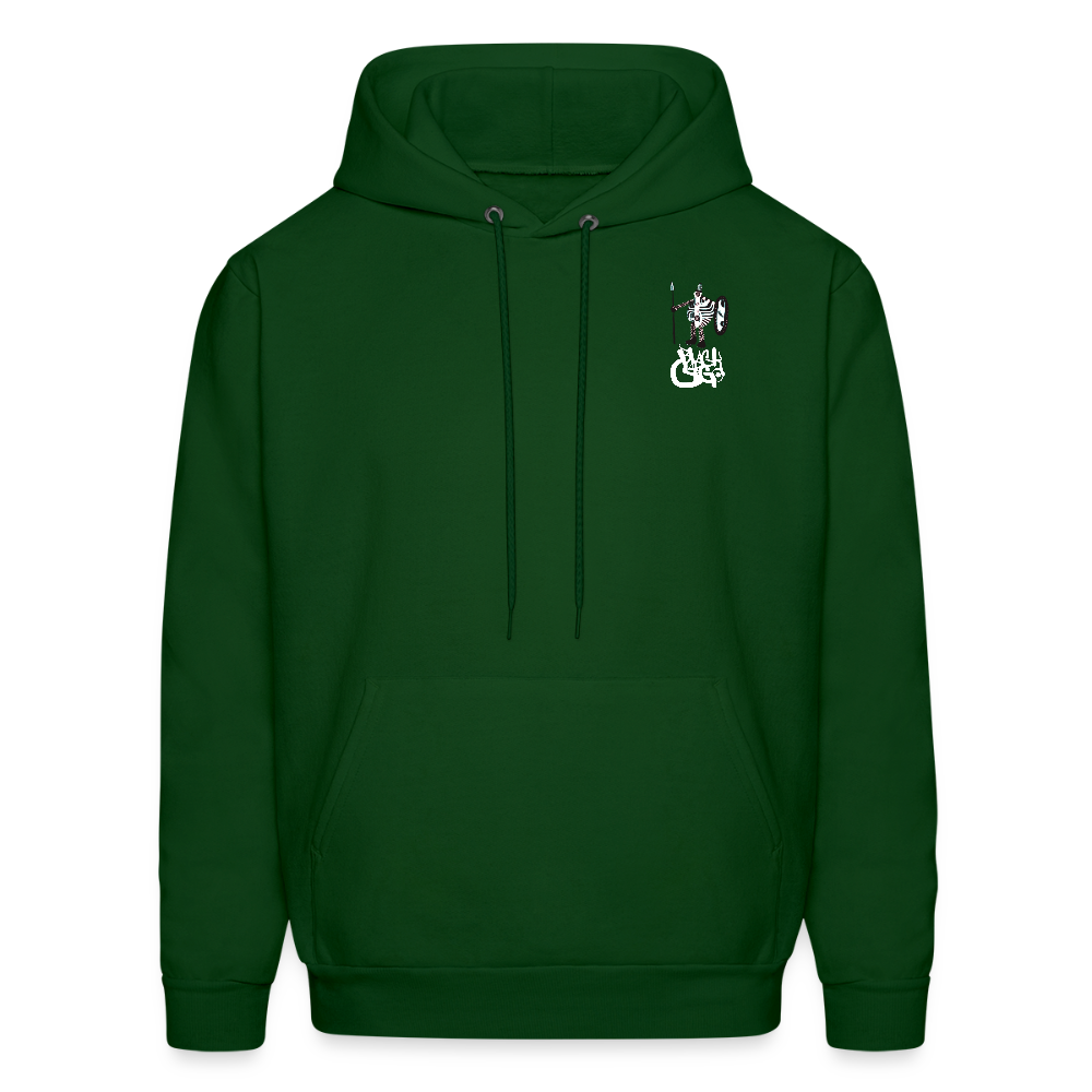 Black Cargo Apparel - Contemporary Urban Art Apparel for the Woke  - Warrior - Men's Hoodie - forest green