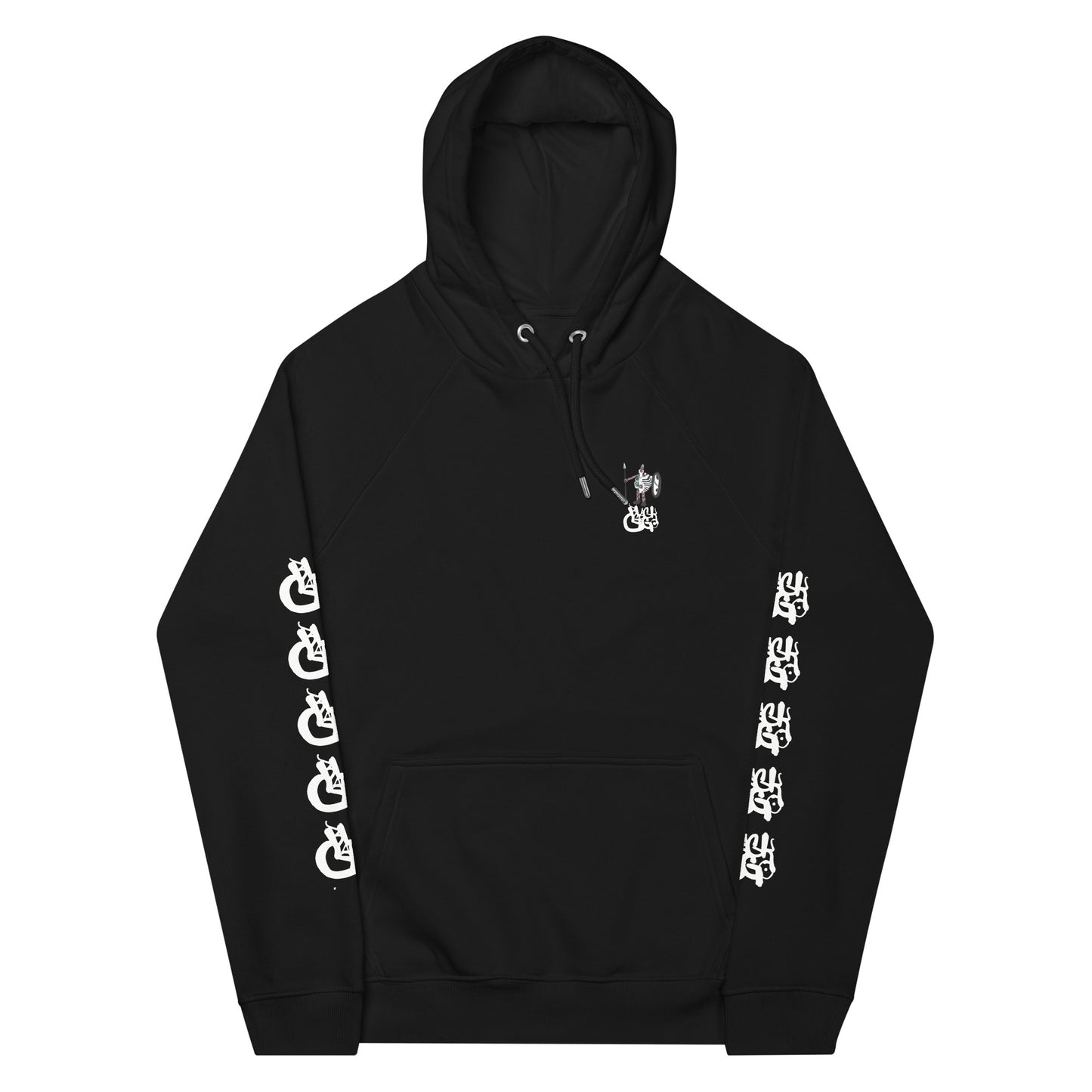 BlackCargo Apparel - Contemporary Urban Art Apparel for the Woke - Premium Quality - Mask - eco-friendly - 100% organic cotton - Brushed lining - Regular fit - ribbed cuffs and hem - Drawstring with metal eyelets and stoppers - Unisex eco raglan hoodie