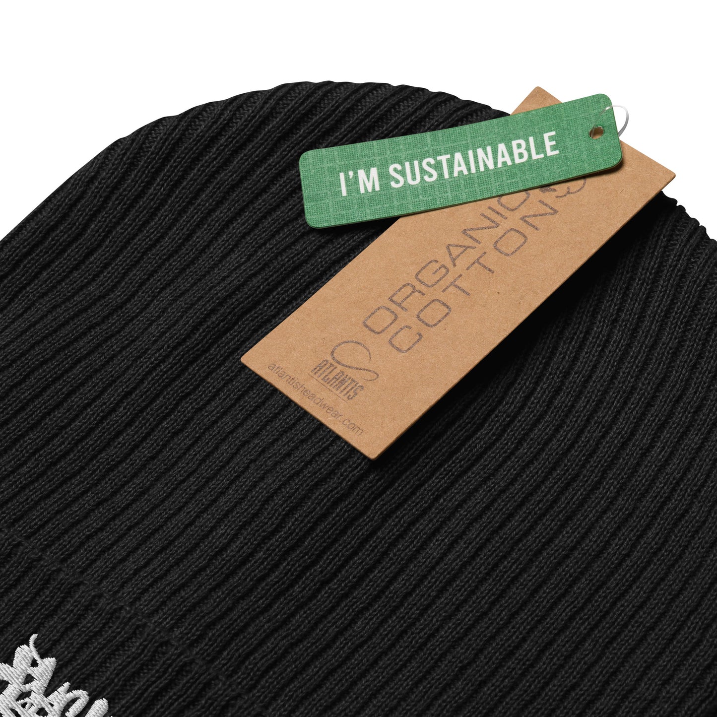 BlackCargo Apparel - Contemporary Urban Art - Premium Quality - Script - 100% organic cotton - Anti allergenic - natural fabric - Organic ribbed beanie