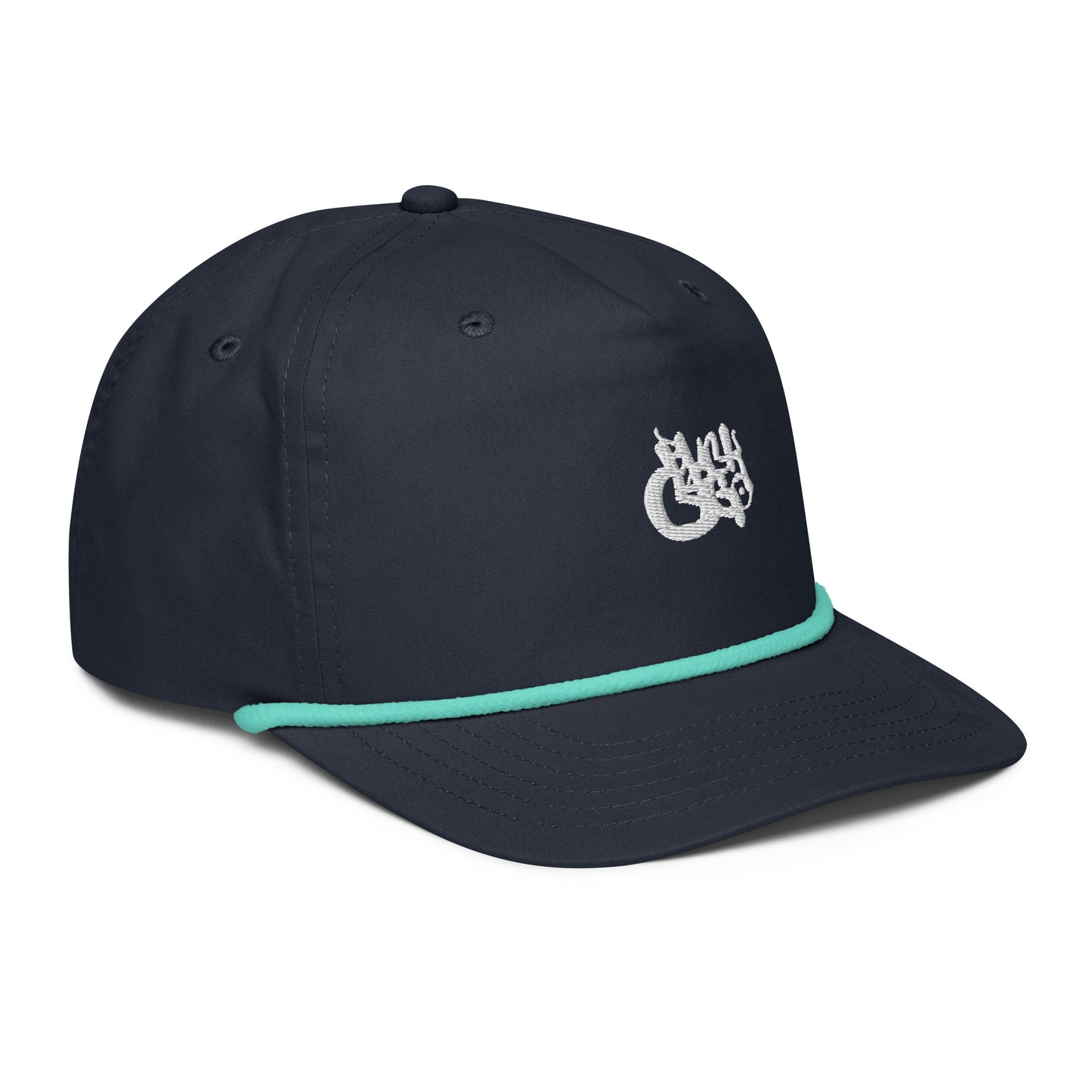 BlackCargo Apparel - Contemporary Urban Art Apparel for the Woke - Premium Quality - Unstructured, 5-panel - front panel lined -semi- curved bill with contrasting rope - Constrasting snap back closure - one size fits most - Golf Rope Cap