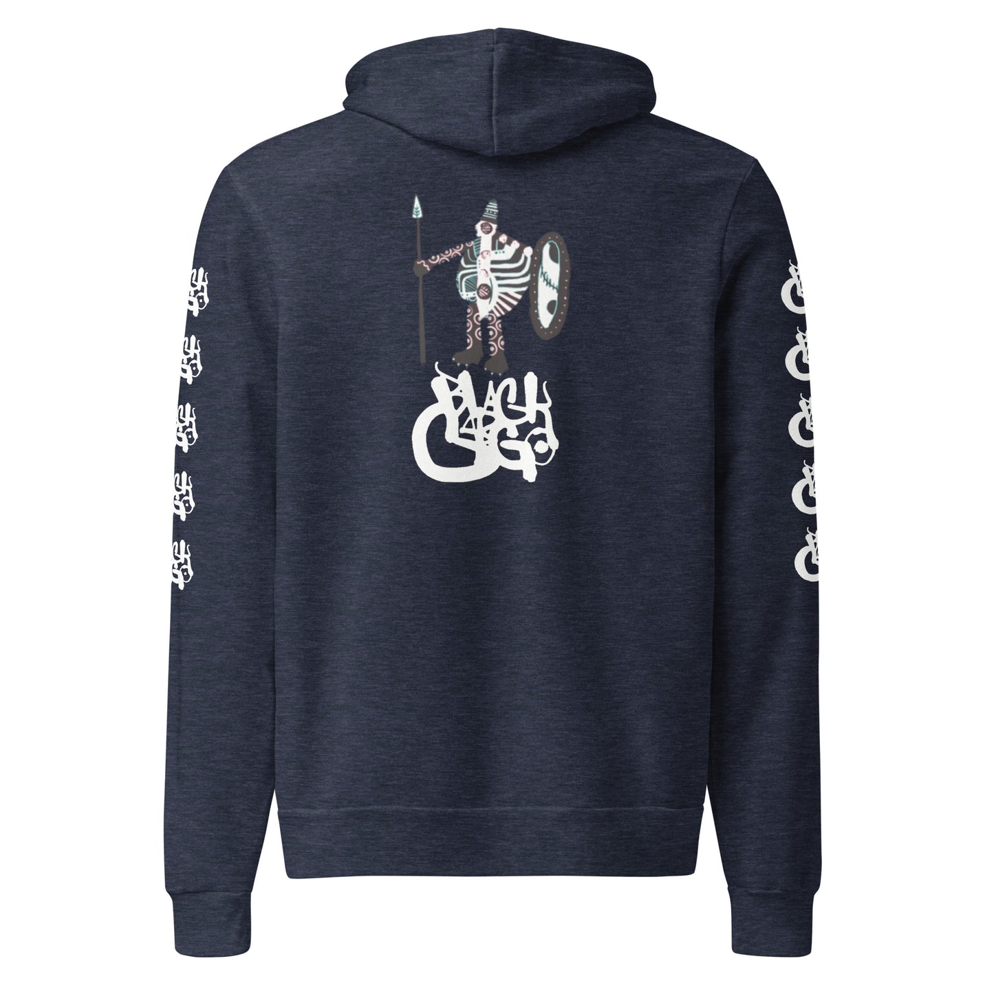 BlackCargo Apparel - Contemporary Urban Art Apparel - Premium Quality - Warrior - Regular fit - side seamed construction - ring-spun cotton - poly fleece - Unisex hoodie