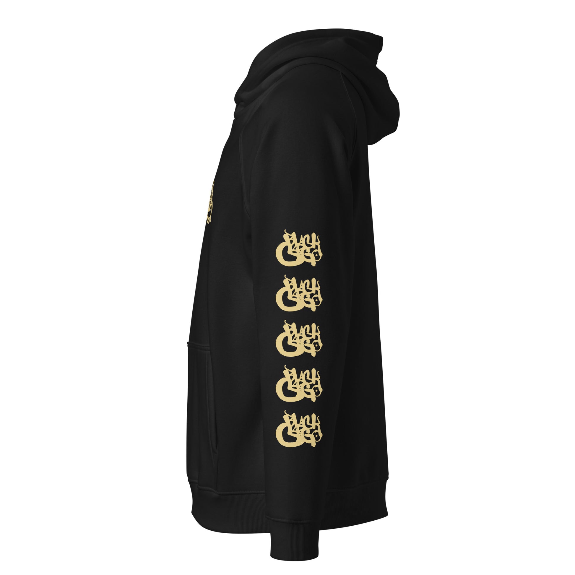 BlackCargo Vine design organic cotton hoodie in black - eco-conscious streetwear"
"Contemporary urban art hoodie with vine pattern - sustainable fashion"
"BlackCargo Vine organic cotton raglan hoodie - artistic streetwear apparel